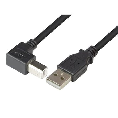 Techly Cavo USB 2.0 A maschio/B maschio angolato 3 m (ICOC U-AB-30-ANG)
