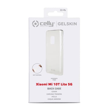 Celly Gelskin coque de protection pour téléphones portables 16,9 cm (6.67'') Housse Transparent Xiaomi Mi 10T Lite 5G