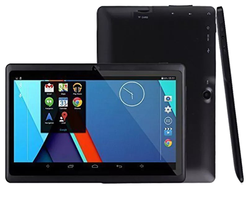 Tablette Tactile Android 4.4 Kitkat 7 Pouces Dual Core Dual Cam Flash Noire 8Go Plastique YONIS