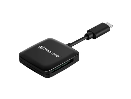 Lettore di schede di memoria Transcend RDC3 USB 3.2 Gen 1 (3.1 Gen 1) Type-C Nero