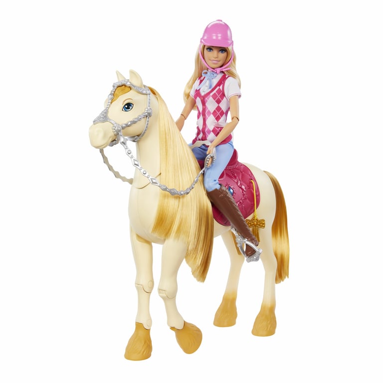 Poupée Barbie Malibu Cavalière Mattel HXJ38 – Tenue d'Équitation et Bombe Amovibles - vue 8
