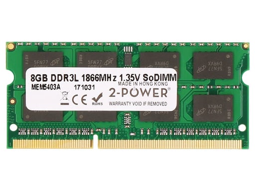 2-Power MEM5403A módulo de memoria 8 GB 1 x 8 GB DDR3L