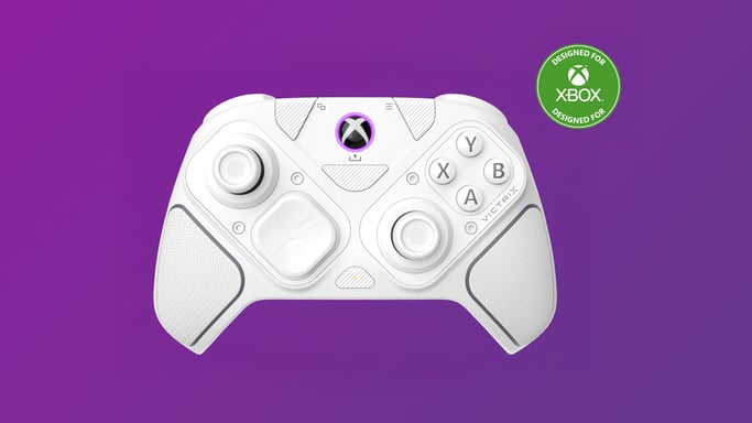 Turtle Beach Victrix Pro BFG Reloaded Blanco Mando modular inalámbrico para Xbox Serie X|S y Xbox One. Con licencia oficial de Xbox para jugadores com