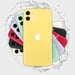 iPhone 11 128 GB, Amarillo, desbloqueado