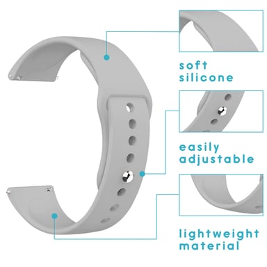 imoshion Bracelet silicone pour l'Amazfit GTS / BIP - Gris