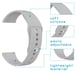 imoshion Bracelet silicone pour l'Amazfit GTS / BIP - Gris
