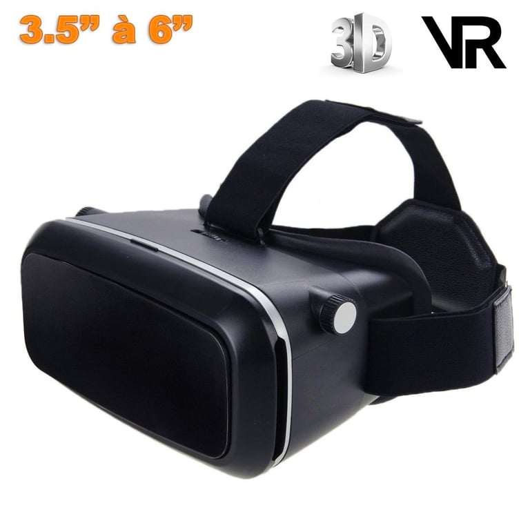 Casque Vr Universel Réalité Virtuelle 3D Ajustable Smartphone 3.5-6 Pouces  Blanc YONIS - Yonis