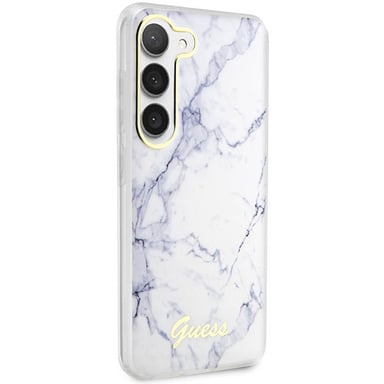 Funda Guess Marble para Samsung Galaxy S23+, blanca