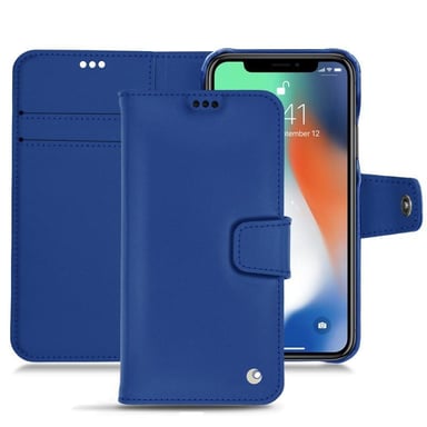 Housse cuir Apple iPhone Xr -  - Bleu - Cuir lisse