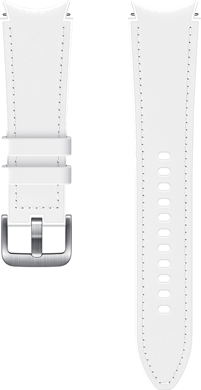 Bracelet Hybride en cuir pour G Watch 4 130mm, M/L Blanc Samsung
