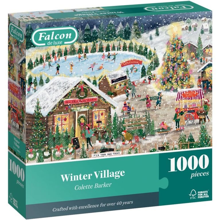 Jumbo Falcon De Luxe Falcon - Winter Village (1000 Pièces)