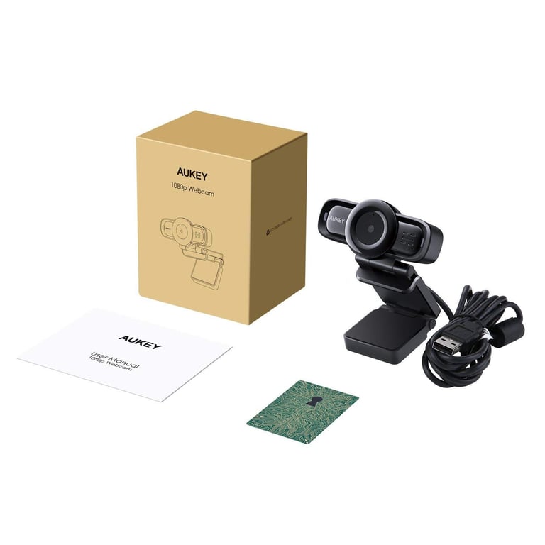 AUKEY PC LM3 webcam 2 MP 1920 x 1080 pixels USB 2.0 Neuf - vue 2