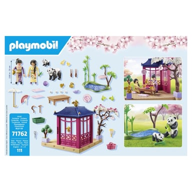 Set da giardino asiatico con panda e ricchi accessori