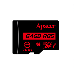 Apacer microSDXC UHS-I U1 Class10 64 GB Classe 10 (Apacer microSDHC UHS-I U1 Class10 R85 64GB w/ 1 Adapter RP)