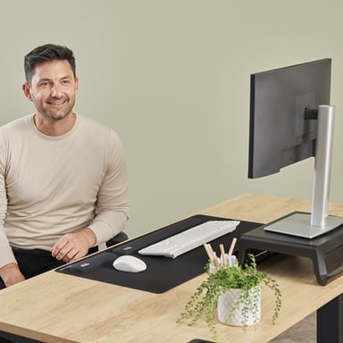 Fellowes Breyta descansa muñecas Silicona Negro