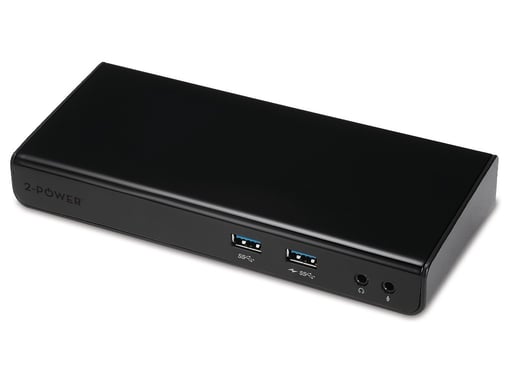 2-Power DOC0110A base para portátil y replicador de puertos Alámbrico USB 3.2 Gen 1 (3.1 Gen 1) Type-B Negro