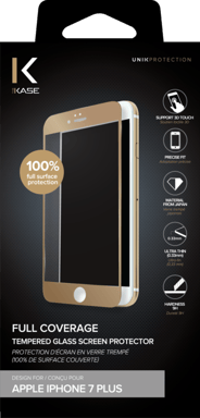 Protezione dello schermo in vetro temperato (100% copertura della superficie) per Apple iPhone 7 Plus, oro