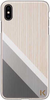 Coque en bois de frêne pour Apple iPhone XS Max, Vert forêt