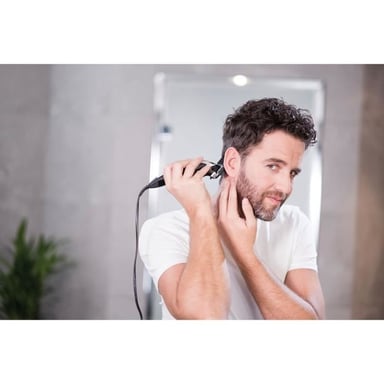 Tondeuse a cheveux sur secteur - WAHL - HOME PRO - 230 V - 8 sabots - Noir / Gris