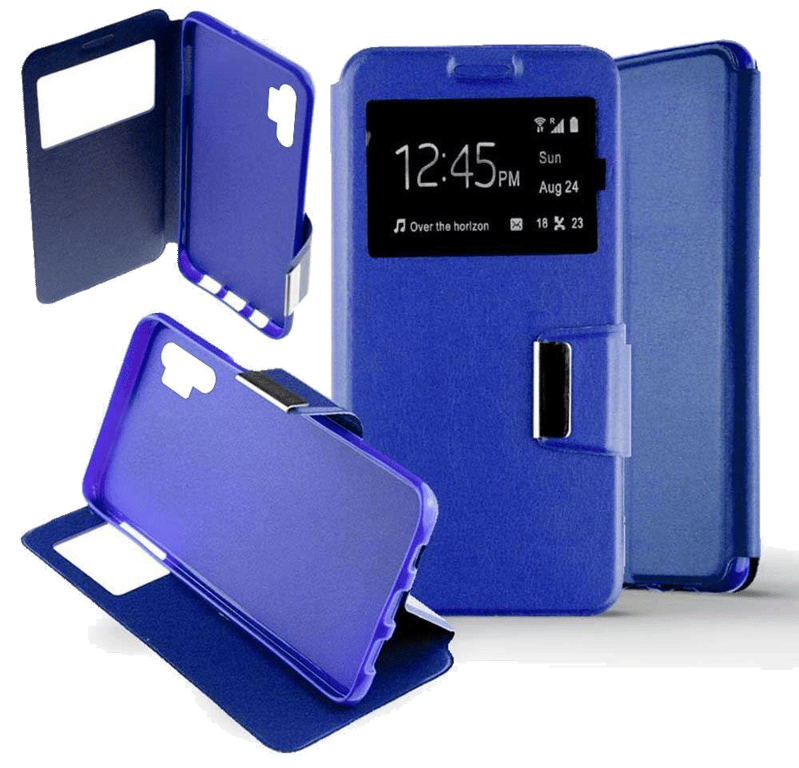 Etui Folio compatible Bleu Samsung Galaxy Note 10 Plus