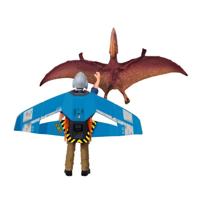 Jetpack Chase et dinosaure tupuxuara Coffret schleich avec 1 figurine humaine et 1 Schleich 41467 Dinosaurs Dès - vue 4
