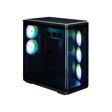 Boîtier PC Midi Tower Zalman P60 Black 5 ventilateurs ARGB verre trempé Noir