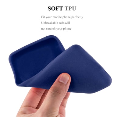 Coque pour Samsung Galaxy S22 en FROST BLEU FONCÉ Housse de protection Étui en silicone TPU flexible