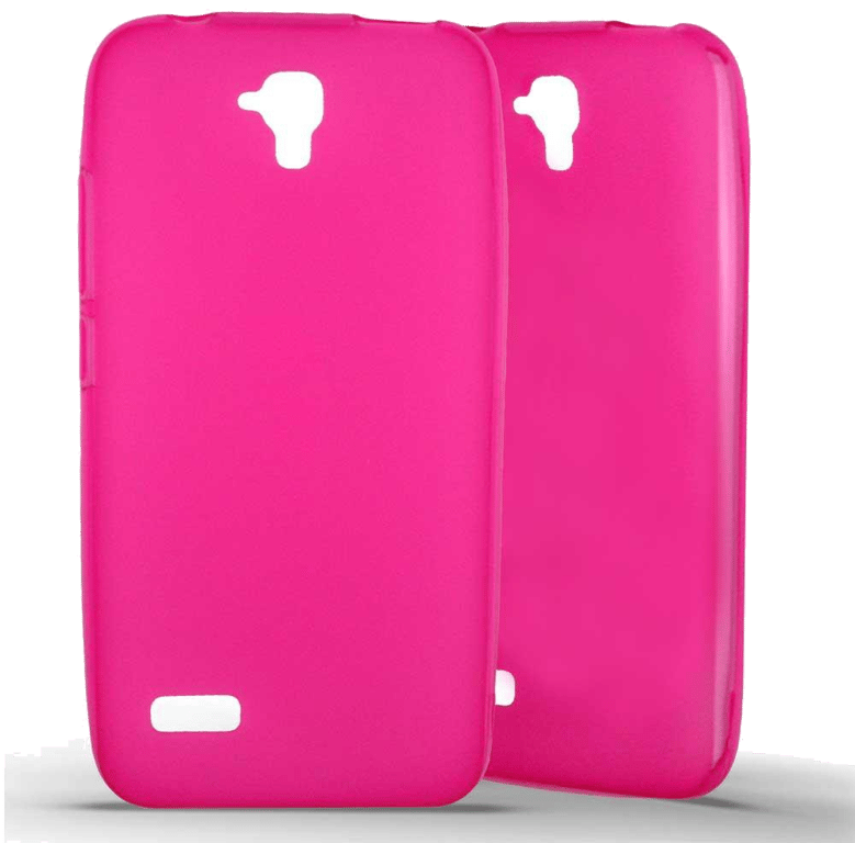 Coque silicone unie compatible Givré Rose Huawei Y5