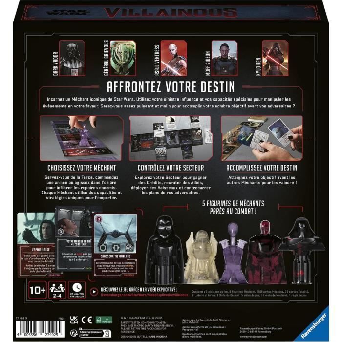 Star Wars Villainous : Le pouvoir du côté obscur Ravensburger Jeux France - vue 6