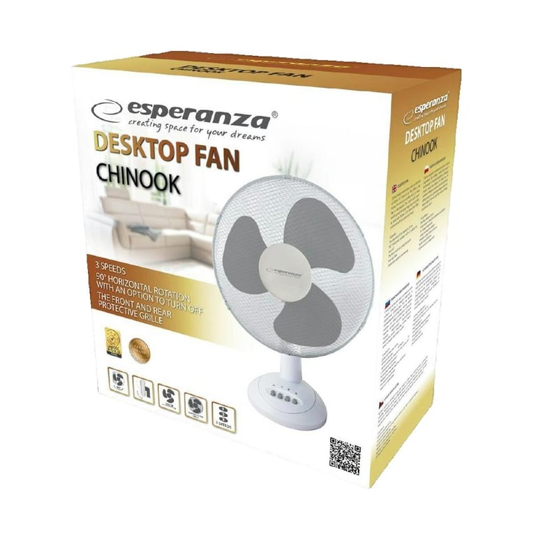 Ventilateur de bureau Esperanza EHF003WE 30 cm et Neuf - vue 3
