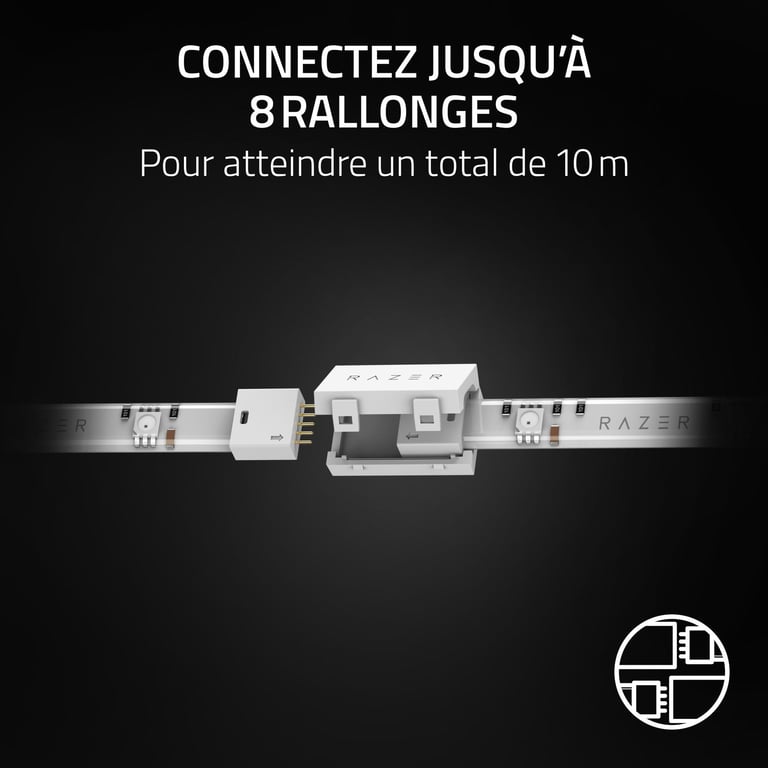 Bande lumineuse Razer Aether Intelligente LED RGB 1 pour maison connectée - vue 10