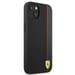 Funda Ferrari para iPhone 13 mini 5.4'' Negro On Track Carbon Stripe