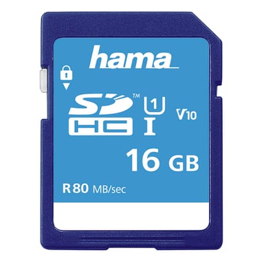 SDHC 16GB classe 10 UHS-I 80 MB/S