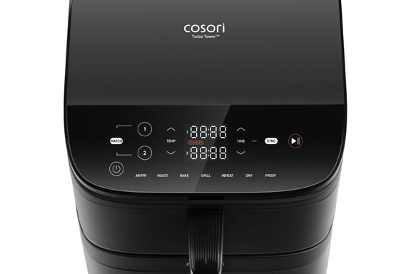 Cosori Turbo Tower Double 10,8 L Autonome 2630 W Friteuse d'air chaud Noir