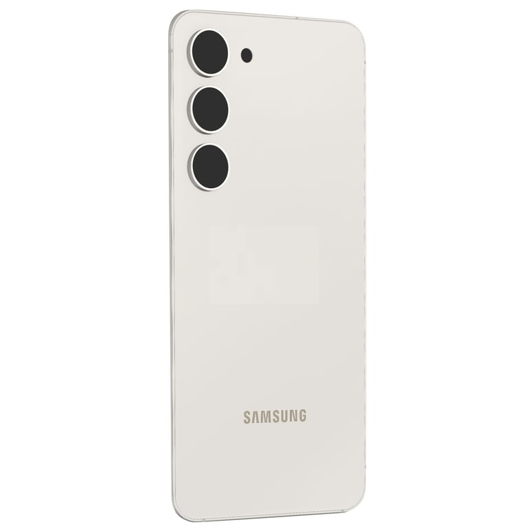Vitre Arrière pour Samsung Galaxy S23 avec Lentille Caméra Original Crème Neuf - vue 4