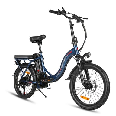 Vélo électrique pliable SAMEBIKE CY20, vélo électrique de banlieue 20'' pour adultes, moteur 350 W, batterie 36 V 12 Ah