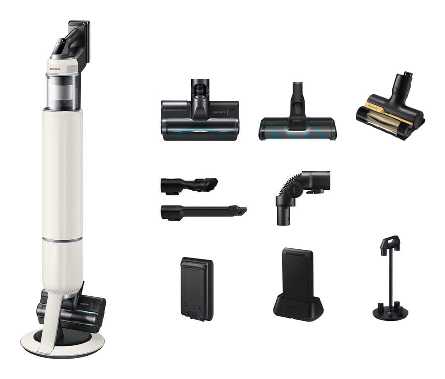 Aspirateur balai Samsung Bespoke AI Jet Lite Complete Extra Santorini VS80F28DESWA - vue 2