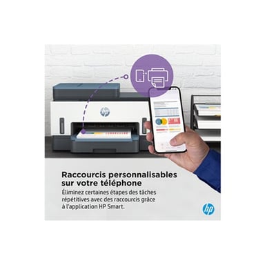 HP Smart Tank Imprimante Tout-en-un 7306, Impression, numérisation, copie, chargeur automatique de documents, sans fil, Chargeur automatique de documents de 35 pages, Numérisation vers PDF, Impression recto-verso