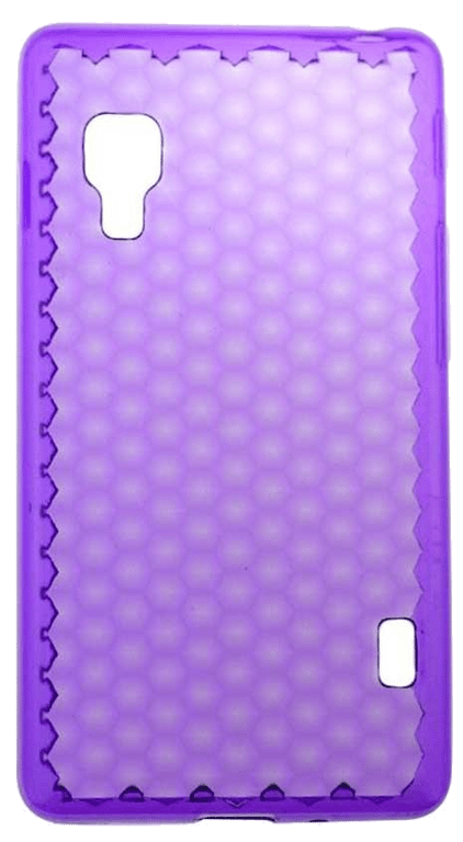 Coque silicone unie compatible Givré Violet LG Optimus L5 II