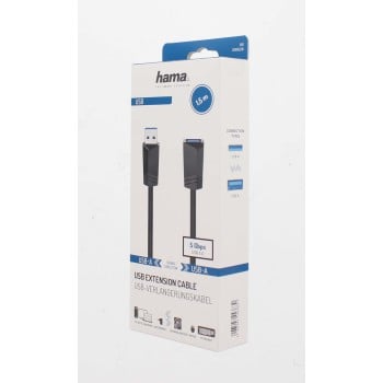 Hama 00200628 Cavo USB 1,5 m USB A Nero