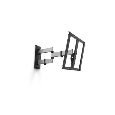 Support TV mural ERARD WAM 400TW3 inclinable et articulé avec déport 40-80 pouces jusqu'à 35 kg VESA 200x300 Noir et gris métallisé