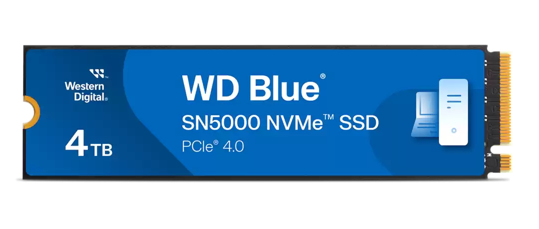Western Digital WD Blue SN5000 NVMe 4 To M.2 PCI Express 4.0 - Neuf