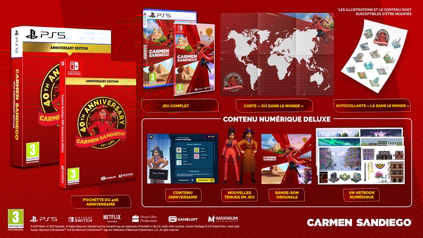 Carmen Sandiego 40th Anniversary Edition Jeu Nintendo Switch - vue 3