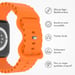 imoshion Bracelet Athletic en silicone pour Apple Watch Series 1 t/m 9 / SE (38/40/41 mm) | Series 10 / 11 (42 mm) - Orange