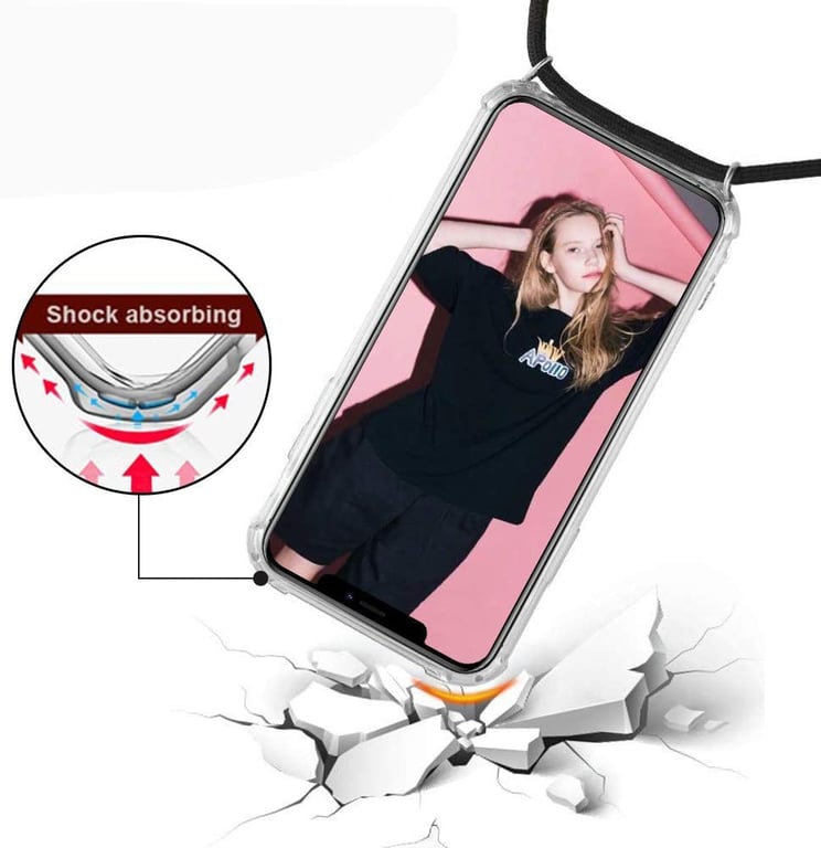 Coque avec Cordon pour "SAMSUNG Galaxy S20 FE" Silicone Airbags  Transparente - Shot Case