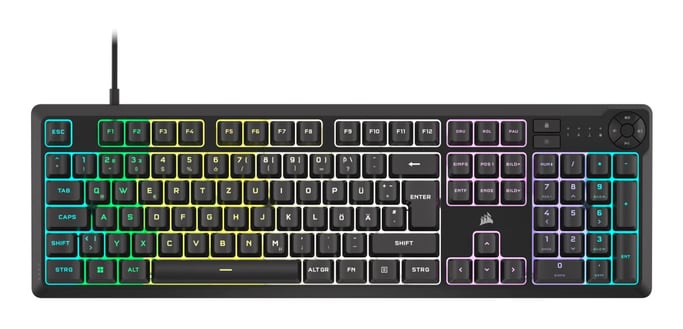 Corsair K55 CORE RGB teclado Juego USB AZERTY Francés Negro