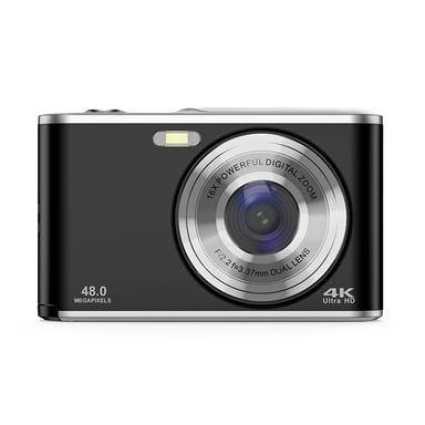 Appareil photo numérique Caméra Web 4K 48MP avec zoom 16x Black