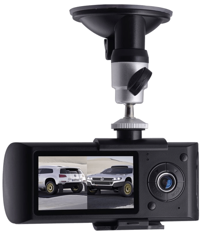 Double Camera Embarquée Sport Pro 16 Go Auto Boite Noire Voiture Emetteur GPS Plastique YONIS
