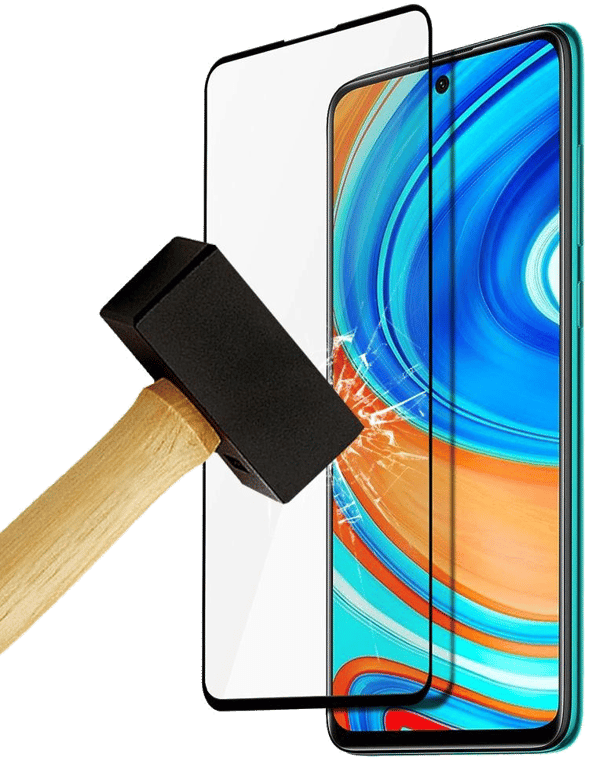 Film verre trempé 4D Noir compatible Xiaomi Poco F2 Pro