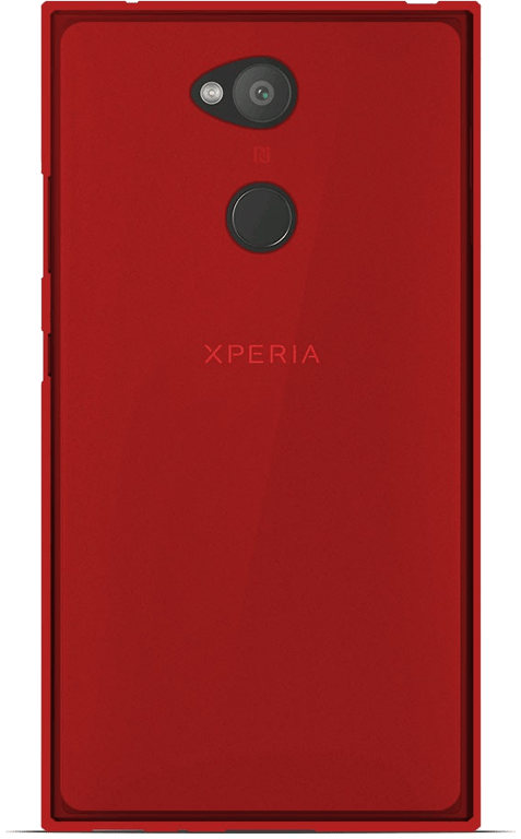 Coque silicone unie compatible Givré Rouge Sony Xperia L2